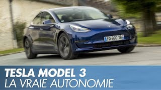 Essai Tesla Model 3  le test vérité sur son autonomie [upl. by Issac]