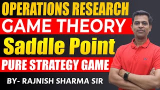 Game Theory In Operations Research  Operations Research  Saddle Point  Rajnish Sharma Classes [upl. by Atteselrahc]