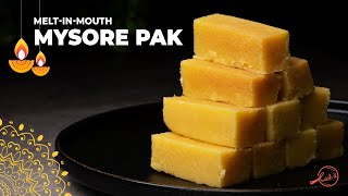 Ghee Mysore Pak Recipe  Soft Mysore Pak  Indian Traditional Sweets  Diwali Sweet Recipes  Cookd [upl. by Sheppard]