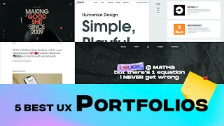 Top 5 UX Portfolios to Inspire Your Design Journey 2024 [upl. by Lacagnia]