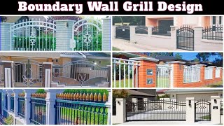 🧱 Boundary Wall Grill Design 2024  Safety Grill Design For Boundary Wall [upl. by Sadinoel]