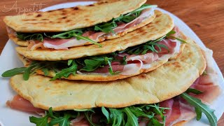 Piadina Recipe  Italian flatbread [upl. by Eldrida]