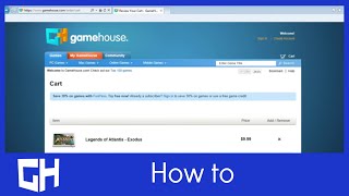 Buying a Game on GameHouse [upl. by Anniram]