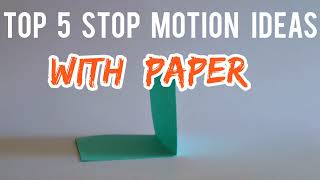 🔥top 5 stop motion ideas with paper⚡ stop motion ideas for beginners stopmotion stopmotionideas [upl. by Duma]