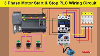 PLC Panel Wiring  motor control through plc control wiring diagram [upl. by Tibbitts893]