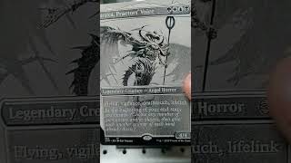 Atraxa Praetors Voice Metal Engraved MTG Proxy mtg laserengraving [upl. by Kcinnay]