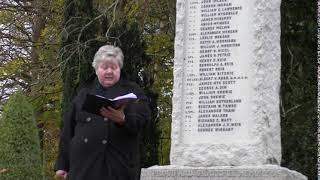 Bennachie Parish Church at Kemnay  act of rememberance at the Kemnay memorial  10th November 2024 [upl. by O'Meara]