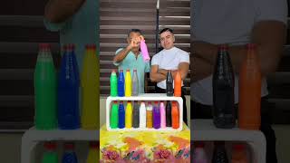 Bottle Matching challenge trending challenge win funny bottle matching spain bottleflip [upl. by Inalel36]