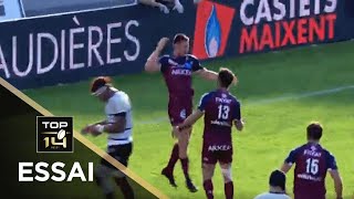 TOP 14  Essai de Geoffrey CROS UBB  BordeauxBègles  Brive  J2  Saison 20202021 [upl. by Ihcur]