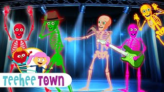 Halloween Skeletons Concert  If Youre Happy amp You Know It  Spooky Songs For Kids By Teehee Town [upl. by Eniamor]