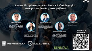 Innovación aplicada al sector moda e industria gráfica manufactura Moda y artes graficas [upl. by Sloatman]