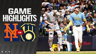 Mets vs Brewers Game Highlights 92824  MLB Highlights [upl. by Acalia]