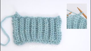 How to cast off  bind off in English rib [upl. by Enirehtac]