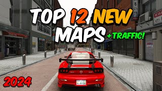 TOP 12 NEW TRAFFIC MAPS for ASSETTO CORSA 2024 [upl. by Clary]