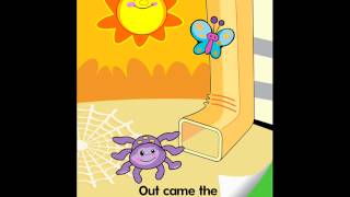 Itsy Bitsy Spider Childrens Song App  Top Best Apps For Kids [upl. by Netsew]