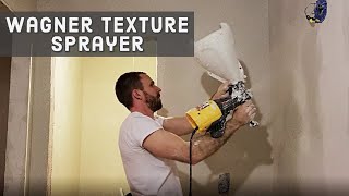 Texture Walls With Wagner Texture Sprayer  Before amp After [upl. by Eyllib]