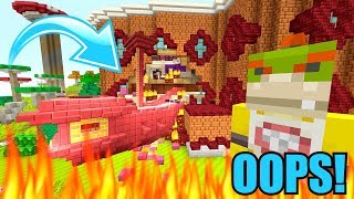 WE CRASHED THE SHIP INTO THE SCHOOL OOPS  Nintendo High School  Minecraft 77 [upl. by Song743]