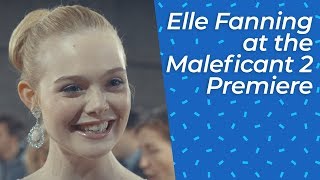 Elle Fanning loves Come Dine With Me  Maleficant 2 Premiere [upl. by Nichols118]