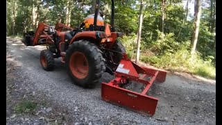 Woods 72” Land Plane Driveway Maintenace [upl. by Aisinut405]