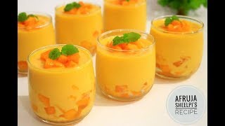 আমের সবচেয়ে মজার ডেসার্ট  ম্যাঙ্গো মুজ  Mango Mousse Recipe  Eggless Mango Mousse  Mango Recipes [upl. by Patten613]