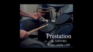 Technique caisse claire TraXX  Batteur  Prestation G LEFEVRE [upl. by Pruter]