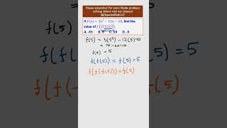 Functions  Composite Functions  Find the Value of  GCSE  IGCSE  Higher Maths problemsolving [upl. by Canale434]