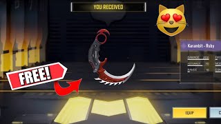 How to get FREE Karambit  Ruby SKIN in CODM 2024  Free Evil Science Crate COD MOBILE 2024 [upl. by Chatwin]