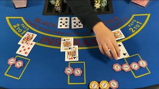 Blackjack  25000 Buy In  Amazing Win With 20000 Bets [upl. by Adnilahs940]