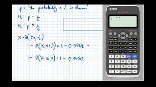 Exam Question on Finding the Critical Region of a Binomial Hypothesis Test Yr1 Maths Stats [upl. by Avram]