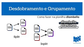 Desdobramento e Grupamento  Como funciona e como registrar na dlombello planilhas [upl. by Pinckney]