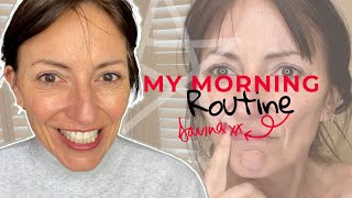 MY MORNING ROUTINE  PSSST INCLUDES HOW I APPLY MY HRT  Davina McCall [upl. by Seerdi]