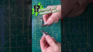 Harrier classic fighter jet detailed paint process modelairplane scalemodelbuilding scalemodel [upl. by Atnuahsal]