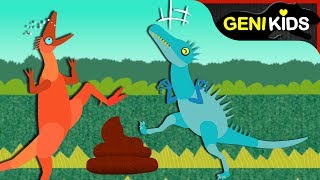 ▶Genikids Dino Movie◀ 9 DINOSAURS Predators amp Enemies Compilation  Dinosaurs Cartoon for Kids [upl. by Darn94]