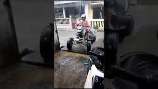 Hujan bersama ATV Bombardier 650cc OBENG MOTOR BEKASI [upl. by Phox]