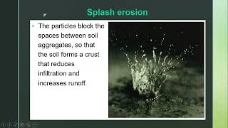 Agents Of Soil Erosion  Running Water  Splash amp Sheet Erosion [upl. by Pardoes]