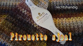 Haken  tutorial 563 Pirouette sjaal [upl. by Aihsia]