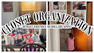 EXTREME CLOSET CLEAN OUT  ORGANIZE  DECLUTTER  CLEAN WITH ME 2024 [upl. by Whelan]