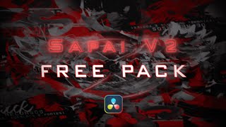 ❗The SAPAI FREE EDITING PACK V2 is OUT NOW 💕👀 The BEST DAVINCI RESOLVE PACK❗ [upl. by Gannes]