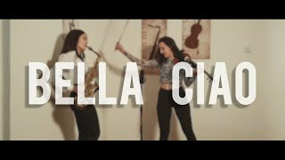 BELLA CIAO  saxophone amp violin cover by Alexandra and Tankica Ilieva [upl. by Odnarb]