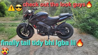 Finally tail tidy lgba li 🥵🔥⚠️modified ns200topspeed ns pulsar vlog viral bike youtube [upl. by Lamee]