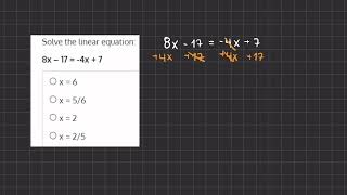 Algebra Video Simulation 219 V2 [upl. by Swann]