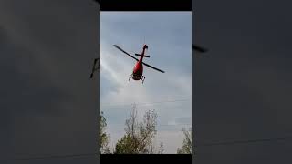 Flywing Bell 206 IdahoVertiBird desert flight Metallica [upl. by Cirdla859]