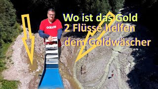 Goldwaschen in Österreich  Gold Panning in Austria Tips für Anfänger  Verwirbelungen und Gold [upl. by Ardnaid]