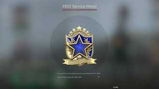 CSGO 2022 Service Medal Level 3 Upgrade [upl. by Doi]