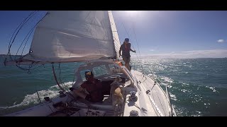 How to take a reef in the mainsail [upl. by Annayr]