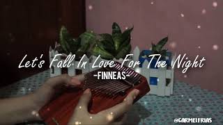 Lets Fall in Love for the Night  FINNEAS  Kalimba  with Easy Tabs [upl. by Nagle748]