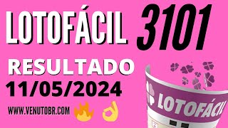 🍀 Resultado Lotofácil 3101 [upl. by Ayahsal]