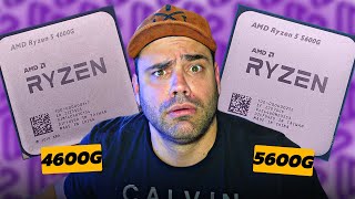 RYZEN 5 5600G vs 4600G TESTES COM E SEM PLACA DE VÍDEO [upl. by Ennayelsel]