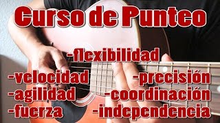 Introduccion al Curso de Punteo Técnicas de Mano Derecha para diferentes tipos de Guitarra [upl. by Ardnayek]