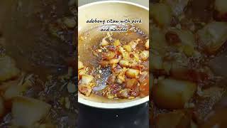 adobong sitaw with pork and mandoo adobongsitaw cooking foodie pinoyfood [upl. by Adnohr528]